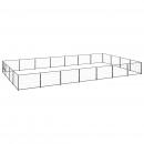 Hundezwinger Schwarz 28 m² Stahl