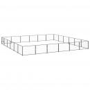 Hundezwinger Schwarz 36 m² Stahl