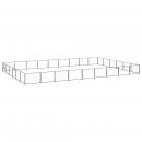 Hundezwinger Schwarz 54 m² Stahl