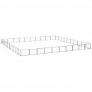 Hundezwinger Schwarz 100 m² Stahl