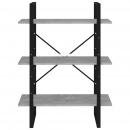 Bücherregal Betongrau 80x30x105 cm Holzwerkstoff