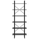 Hochschrank Grau 80x30x210 cm Holzwerkstoff