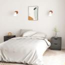 Nachttische 2 Stk. Grau 40x40x50 cm Spanplatte