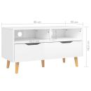 TV-Schrank Hochglanz-Weiß 90x40x48,5 cm Holzwerkstoff