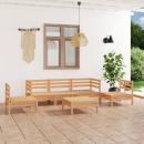 6-tlg. Garten-Lounge-Set Kiefer Massivholz