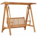 Hollywoodschaukel 170 cm Massivholz Teak