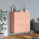 Schubladenschrank Rosa 80x35x101,5 cm Stahl    