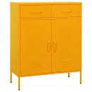 Lagerschrank Senfgelb 80x35x101,5 cm Stahl    