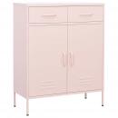 Lagerschrank Rosa 80x35x101,5 cm Stahl    