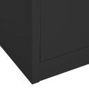 Büroschrank Anthrazit 90x40x180 cm Stahl