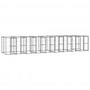 Outdoor-Hundezwinger Stahl 21,78 m²