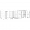 Outdoor-Hundezwinger Verzinkter Stahl 14,52 m²