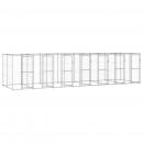 Outdoor-Hundezwinger Verzinkter Stahl 16,94 m²
