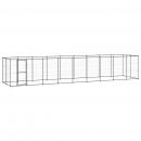 Outdoor-Hundezwinger Stahl 21,78 m²