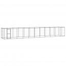 Outdoor-Hundezwinger Stahl 26,62 m²