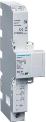 Hager SPA801Z Kombiableiter, T1+T2+T3, 4-polig, Iimp 12,5kA, TT/TNS, Blitzstrom-/Überspannungsschutz