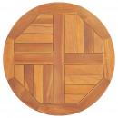 Tischplatte Massivholz Teak Rund 2,5 cm 50 cm