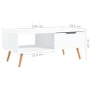 Couchtisch Weiß 100x49,5x43 cm Holzwerkstoff
