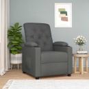 Relaxsessel Dunkelgrau Stoff