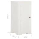 Kunststoffschrank 40x43x85,5 cm Holzdesign Angora-Weiß