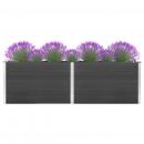 Garten-Hochbeet 200x100x91 cm WPC Grau