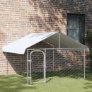 Outdoor-Hundezwinger mit Dach 200x200x150 cm