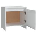 Nachttische 2 Stk. Hochglanz-Weiß 45x34x44,5 cm Holzwerkstoff