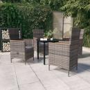 5-tlg. Garten-Essgruppe mit Kissen Grau