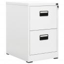 Aktenschrank Weiß 46x62x72,5 cm Stahl