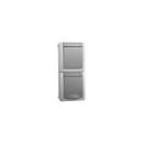 ARDEBO.de HHG 90591098-DE Komb. Steckdose/Wechselschalter, Pacific, Grau