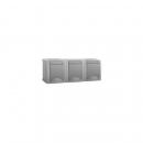 ARDEBO.de HHG 90591498-DE Schuko Steckdose 3fach waagrecht, Pacific, Grau
