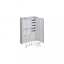 Hager ZB33SET25LK Komplettschrank, universZ, 2 Zählerplätze, BKE-I, APZ, VT5, H=1100mm, 3-Feld