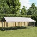 Outdoor-Hundezwinger mit Dach 400x200x150 cm