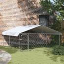 Outdoor-Hundezwinger mit Dach 300x300x150 cm