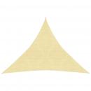 Sonnensegel 160 g/m² Beige 4x4x4 m HDPE