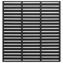 Zaunelement WPC 180x180 cm Schwarz