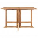 Garten-Esstisch Klappbar 110x110x75 cm Massivholz Teak