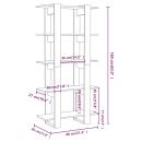 Bücherregal/Raumteiler Sonoma-Eiche 80x30x160 cm Holzwerkstoff