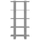 Bücherregal/Raumteiler Betongrau 80x30x160 cm Holzwerkstoff