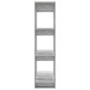 Bücherregal/Raumteiler Betongrau 80x30x123,5 cm