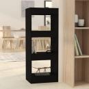 Bücherregal/Raumteiler Schwarz 40x30x103 cm Holzwerkstoff