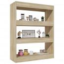 Bücherregal/Raumteiler Sonoma-Eiche 80x30x103 cm Holzwerkstoff