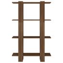 Bücherregal/Raumteiler Braun Eichen-Optik 80x30x123,5 cm