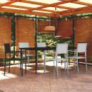 7-tlg. Garten-Essgruppe Schwarz und Weiß