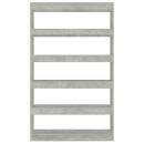 Bücherregal/Raumteiler Betongrau 100x30x166 cm
