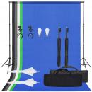 Fotostudio-Set mit Beleuchtung und Hintergrund