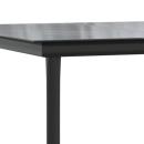 5-tlg. Garten-Essgruppe Schwarz Poly Rattan und Stahl