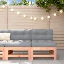 Mittelsofas mit Kissen 2 Stk. Massivholz Douglasie