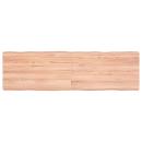 Tischplatte 140x40x(2-6) cm Massivholz Behandelt Baumkante