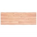 Tischplatte 140x50x(2-4) cm Massivholz Behandelt Baumkante